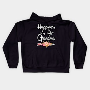 mothers day happiness is being a grandma Kids Hoodie